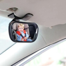 (1pc) Car Mirror Interior Baby Mirrors 120-Degree Wide Angle Observing Mirror 360 Degrees Rotatable Auxiliary