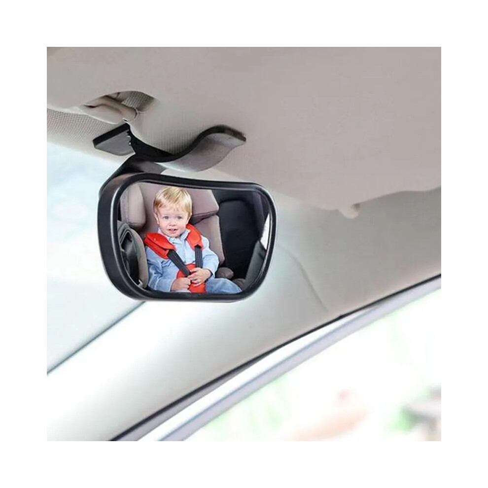 (1pc) Car Mirror Interior Baby Mirrors 120-Degree Wide Angle Observing Mirror 360 Degrees Rotatable Auxiliary