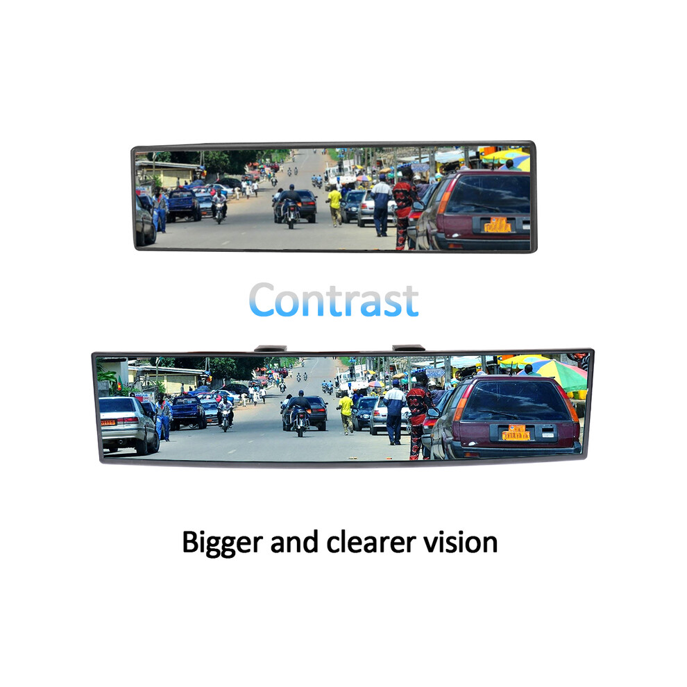 (Normal ) Car Interior Accessories Large Vision Baby Rearview Mirror 300Mm Angle Panoramic Auto Assisting Mirror White