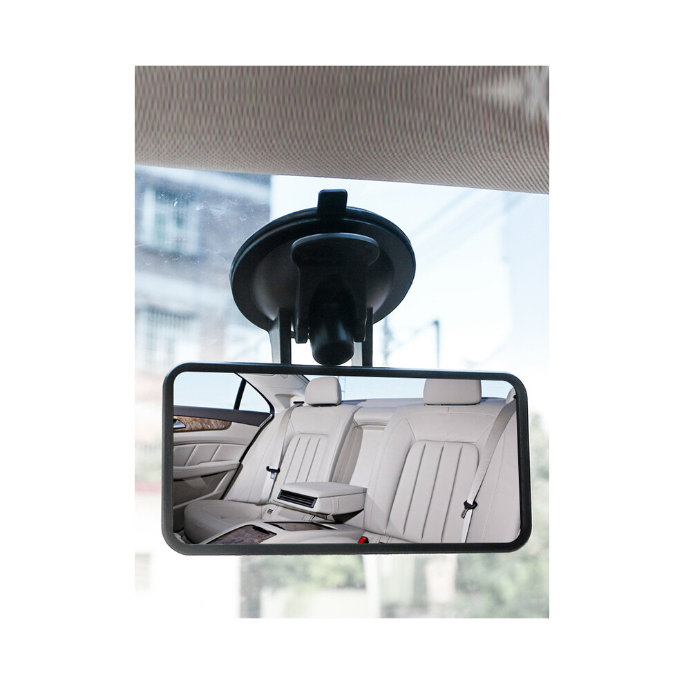(Clip) Car Interior Rear View Mirror Adjustable Shatterproof Adjustable Car Mirror 360 Degrees Rotatable Child