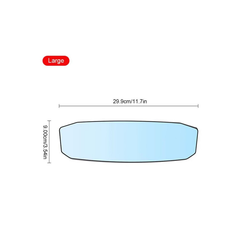 (Large) Car Rearview Mirror, Car Wide Angle Convex Rear View Mirror Hd Glass Large Vision Universal Auto Mirror 9180193703061