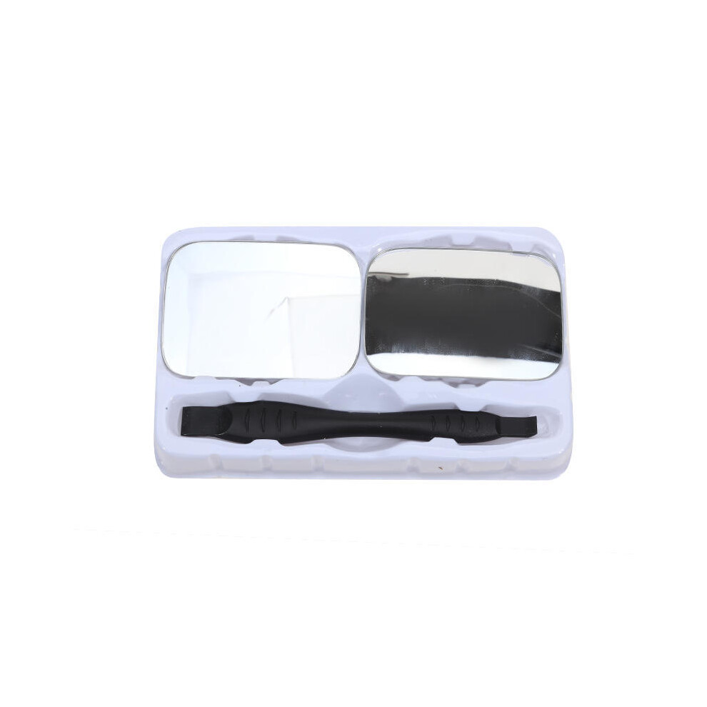 (Square 1 Pair) Car Rearview Mirror 360 Adjustable Wide-Angle Reversing Assist Blind Spot Mirror Novice Parking Observation 9180193705218