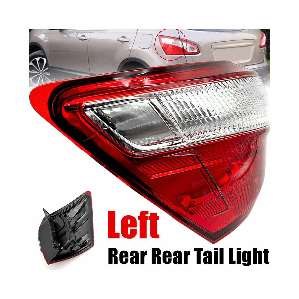 Left Passenger Outer Rear Tail Lamp For Nissan Qashqai 2010 2011 2012 2013 Material: Abs + Led Light 9180193673432