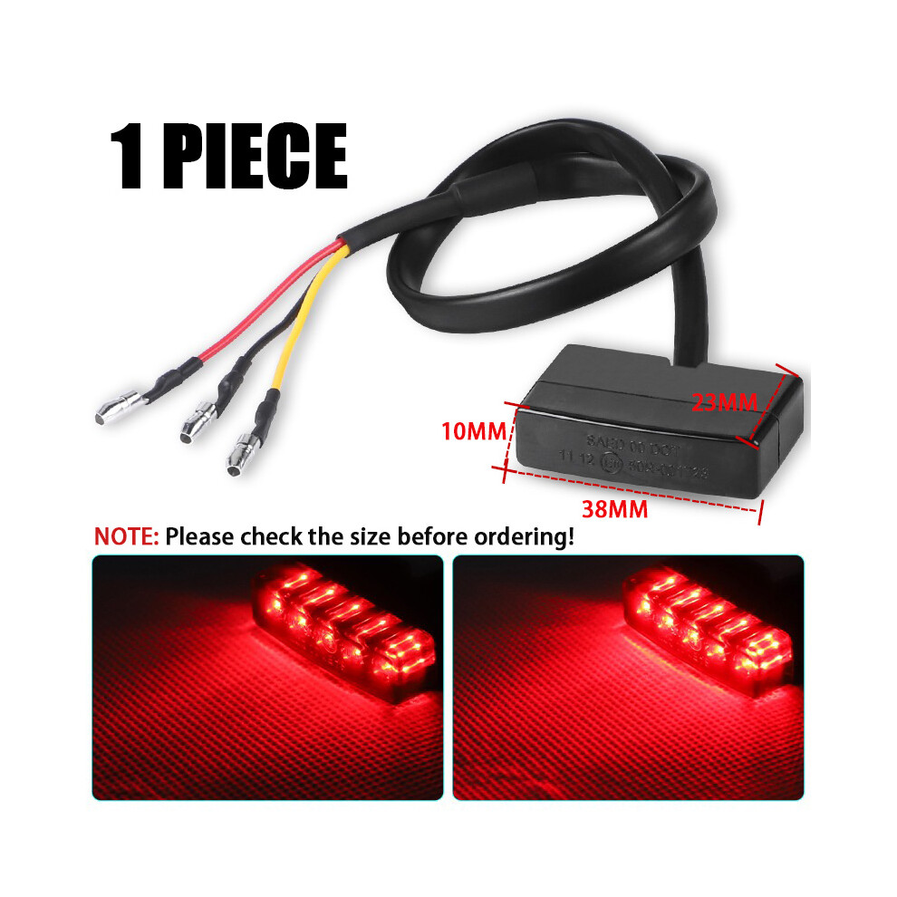 (B) Motorcycle Tail Led Motorbike Rear Brake Lamp Stop Brake Lamp For Scooter Atv Cafe Racer Light 9180193671216