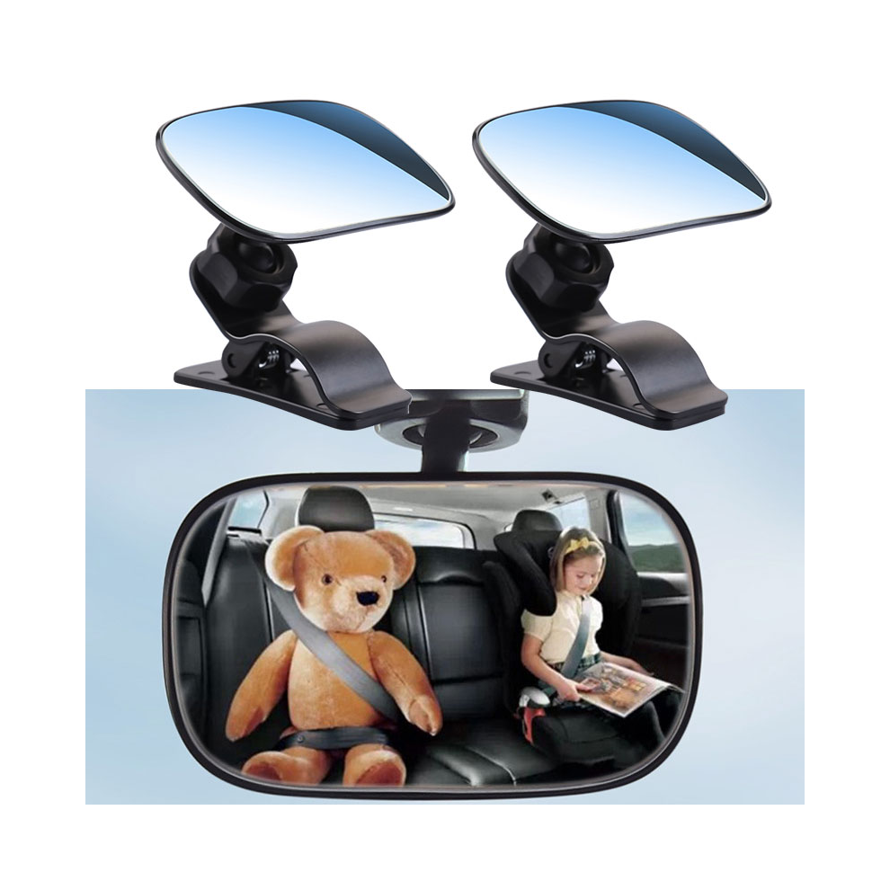 (2pcs) Car Safety View Back Seat Mirror Baby Car Mirror Children Facing Rear Ward Infant Care Square Safety