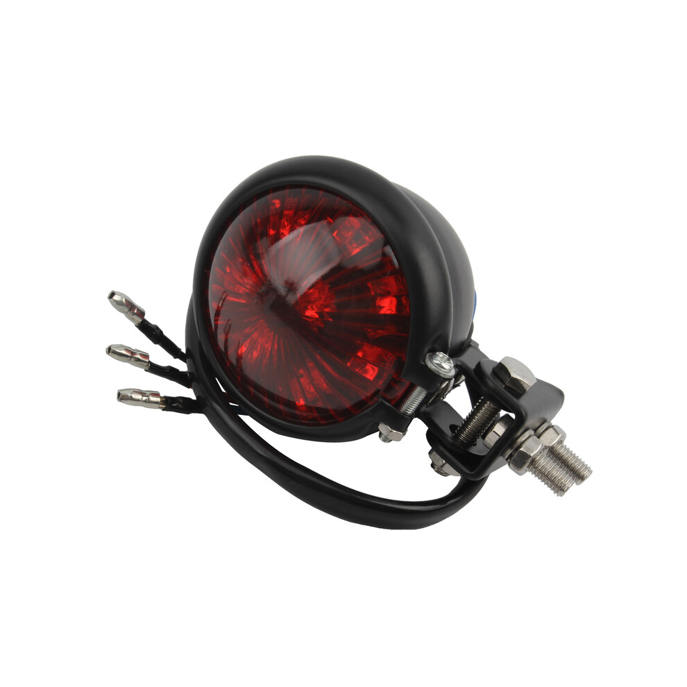 () Motorcycle Tail Universal Motorbike Modified Rear Tail Signal Lamp Brake Stop Indicator Black/Light/Red 9180193670356