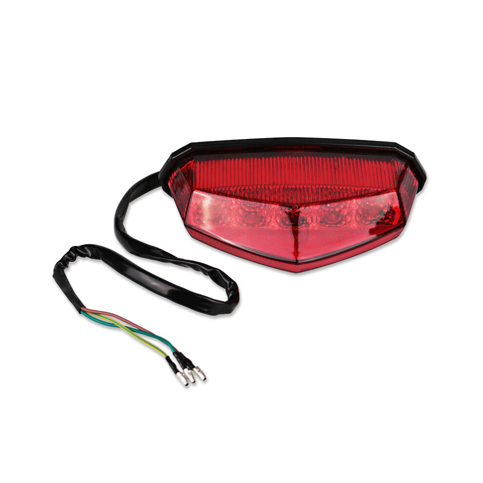 () Motorcycle Tail Led Rear Fender Dirt Bike 12V Tail Brake Stop License Plate Lamp For Motocross Red/Light 9180193663211