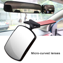 (black) Rotating Baby Car Rearview Car Safety View Back Seat Mirror Auto Observing Back Seat Auxiliary Mirror