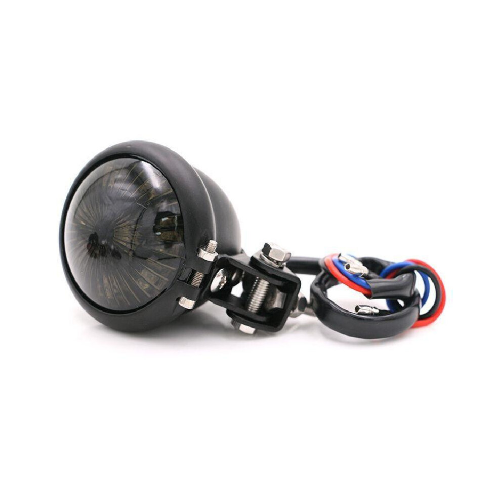 ( And Smoke) Motorcycle Bates Style Led Brake Rear Lamp Tail Stop Tail For Harley Black/Light 9180193666489