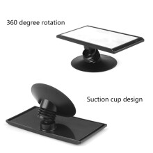 (black) 1X Baby Car Mirror Rotatable Wide Anti-drop Durable Rearview Mirror With Suction Cup For Back Seat High