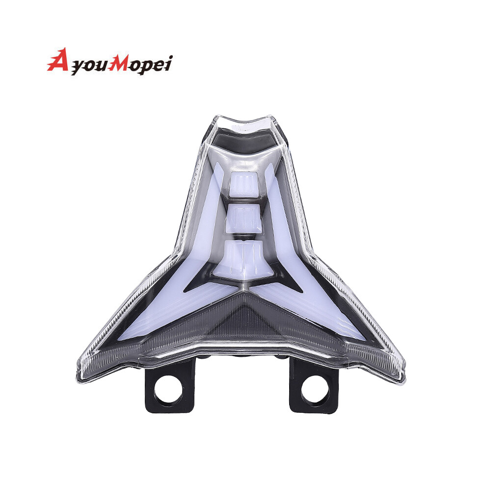 (Clear) For Kawasaki Z400 Z1000/R Zx6r Zx10r Zx10rr Ninja 400 Motorcycle Led Tail Rear Brake Stop Lamp Light 9180193671759
