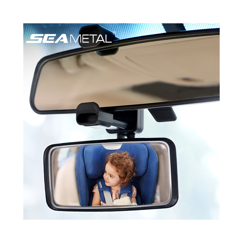 (1pc) Car Interior Rear View Mirror Mount Clip 360 Rotatable Adjustable Car Observing Back Seat Auxiliary