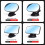 (Style 2 Clip type) 360 Degrees Rotatable Car Mirror Interior Baby Mirrors Dashboard Windshield Sun Visor Plate Auxiliary 8