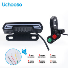 (light switch) Waterproof Motorcycle Scooter License Plate Lights Tail Rear Brake Stop Double Flash Warning Turn Signal