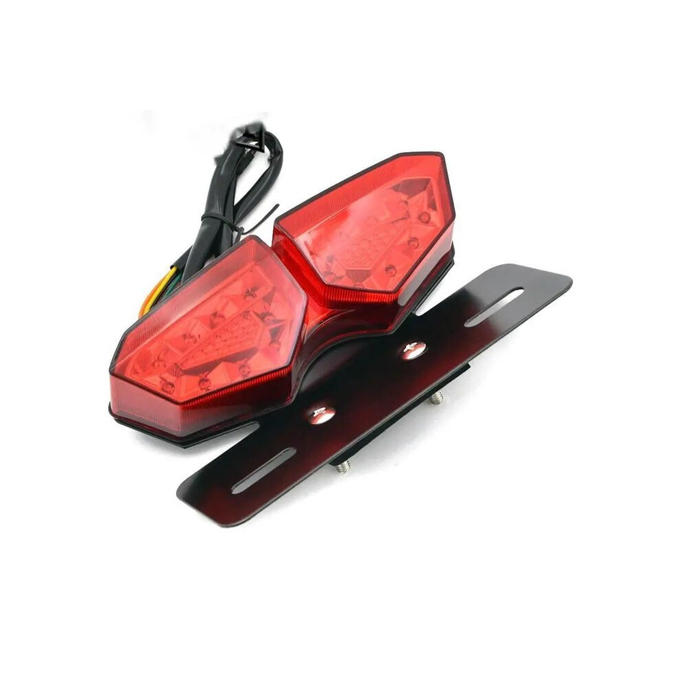 ( Lens) 12Vmotorcycle Led Taillight Turn Signal Brake Lamp Assembly For Suzuki Cafe Racer Harley Street Glide Red 9180193666502