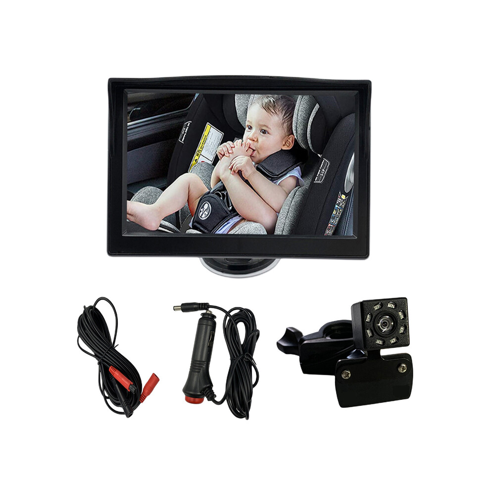 (5 Inch) 5 Inch Infant Rear Display View Camera Monitor Reversing LCD Display with Night Vision Backup Rearview