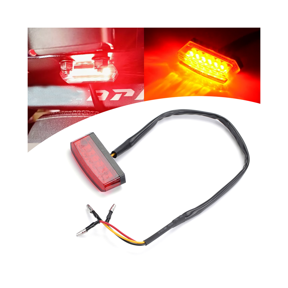 (Model 1) Round Brake Vintage Tail Motorbike Led 12V Signals Stop Lamp For Harley Touring Dyna Cafe Light 9180193667363