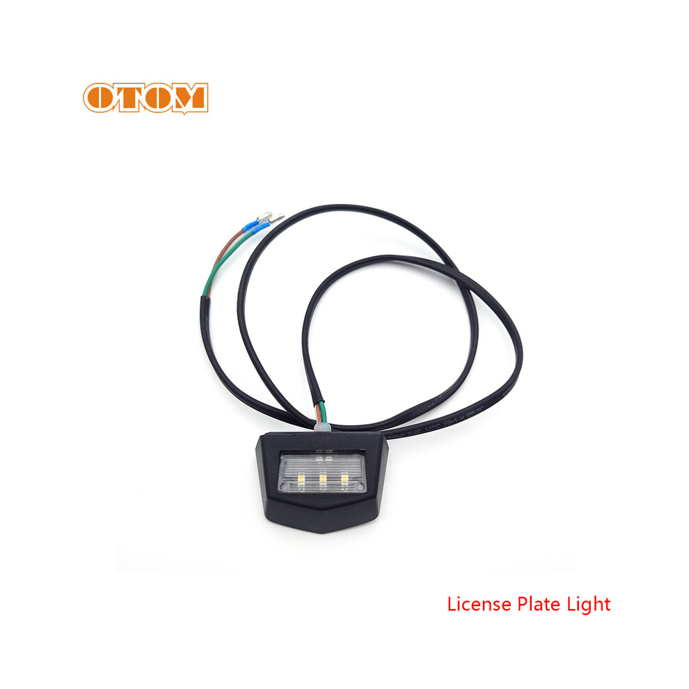 (60314047000) Otom 2023 New Motorcycle Rear Fender License Plate Bracket Holder 12V Led Taillight Brake Lamp For Husqvarna 9180193663723