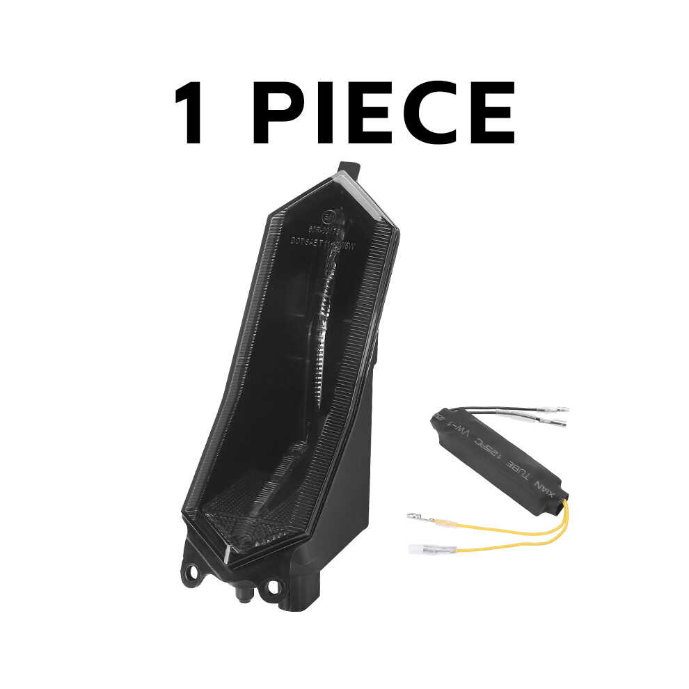 (black) Motorcycle LED Tail Light Integrated Blinker Turn Signals Brake Stop Taillight Running Lamp for YZF-image-OPC-PGMWBRG-NEW
