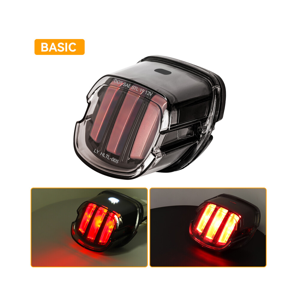 (B) Motorcycle Brake Tail For Harley Dyna Fat Boy Flstf Night Train Fxstb Softail Sportster Road King Light 9180193672602