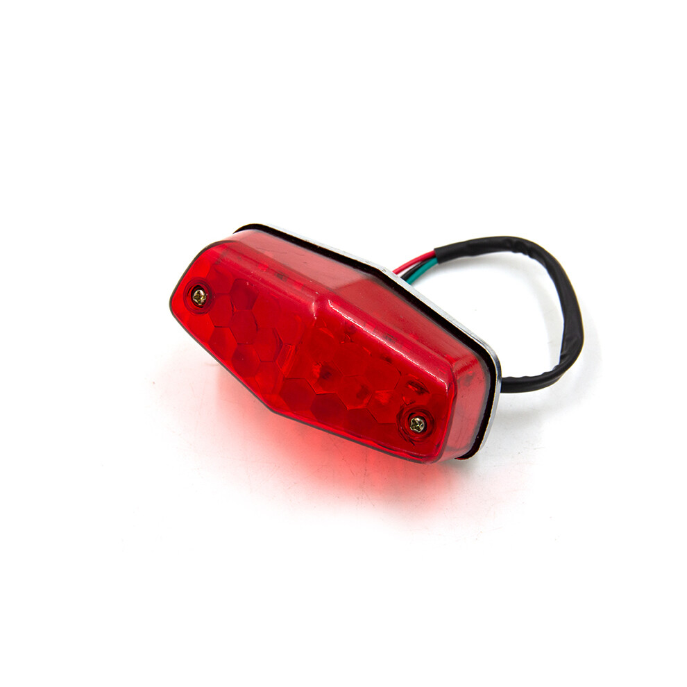 (Red) Motorcycle Rear Taillights Led License Plate Tail Lights For Triumph Bsa Lucas 525 Scrambler Motorbike Red 9180193665901