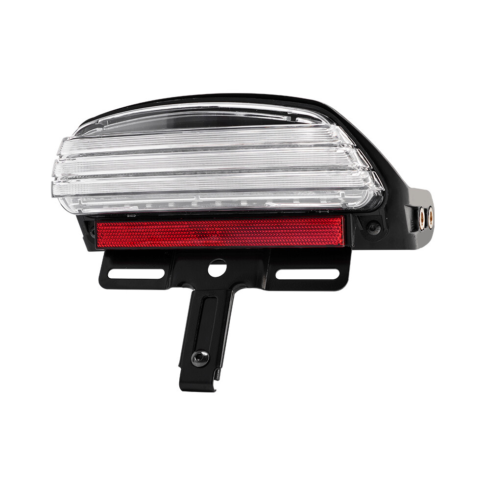 (Style3) Motorcycle Mudguard Tri-Bar Led Tail Brake Fender Fit For Harley Dyna Fat Bob Softail Fxstb Fxstc Light 9180193672435