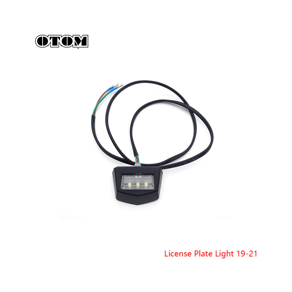 (License 19-21) Otom 2023 Motorcycle Tail Led Tail License Plate Rear Fender Mudguard Brake Lamp For Light 9180193668759