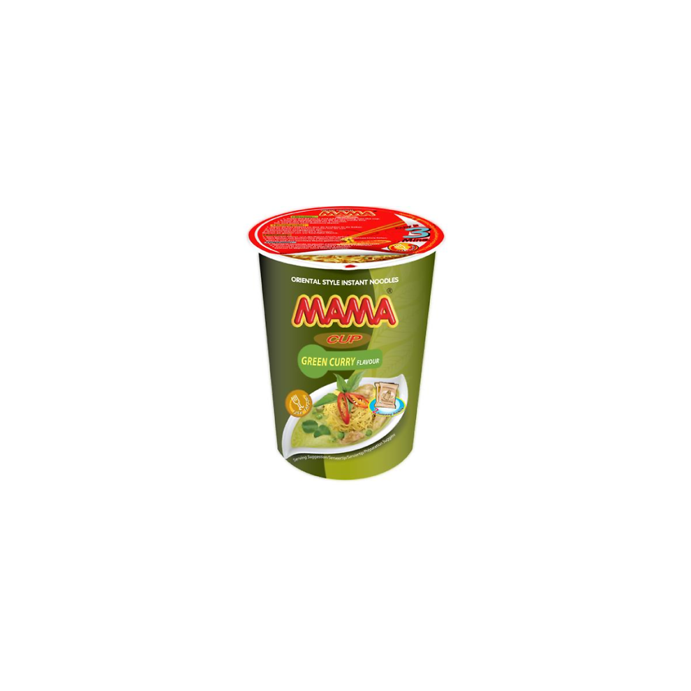 Mama Noodle Cup Curry 70G Green