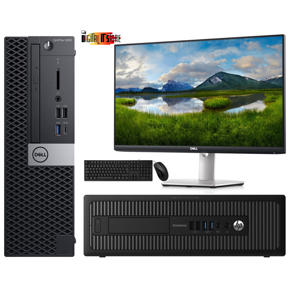 Dell HP PC Computer Bundle Corei5 22" Monitor-image-OPC-PBX2H6T-REFURBISHED
