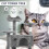 Large Cat Tree Activity Centre Multilevel Scratching Post 138cm Climbing Tower 6