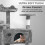 Large Cat Tree Activity Centre Multilevel Scratching Post 138cm Climbing Tower 8