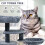 Large Multilevel Cat Tree Scratching Post with Plush Perches, Hideout and Rope Toy - Stable, Easy Assembly 6