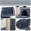 Large Multilevel Cat Tree Scratching Post with Plush Perches, Hideout and Rope Toy - Stable, Easy Assembly 8