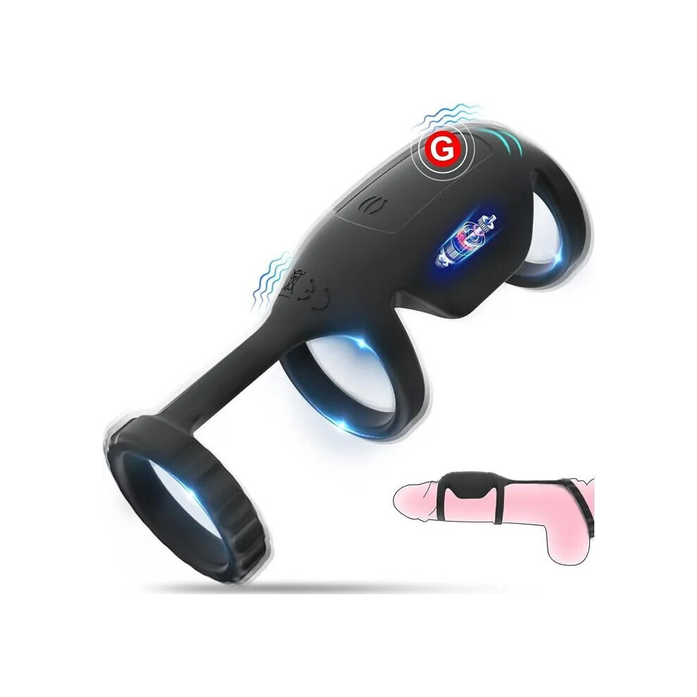 Vibrating Penis Ring for G-Spot and Penis Testicle Stimulation, Pleasure Penis Ring, Couple Vibrator, Jou1