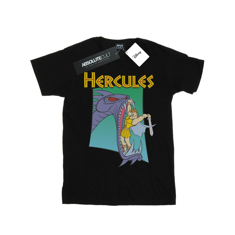 (12-13 Years, Black) Disney Boys Hercules Hydra Fight T-Shirt