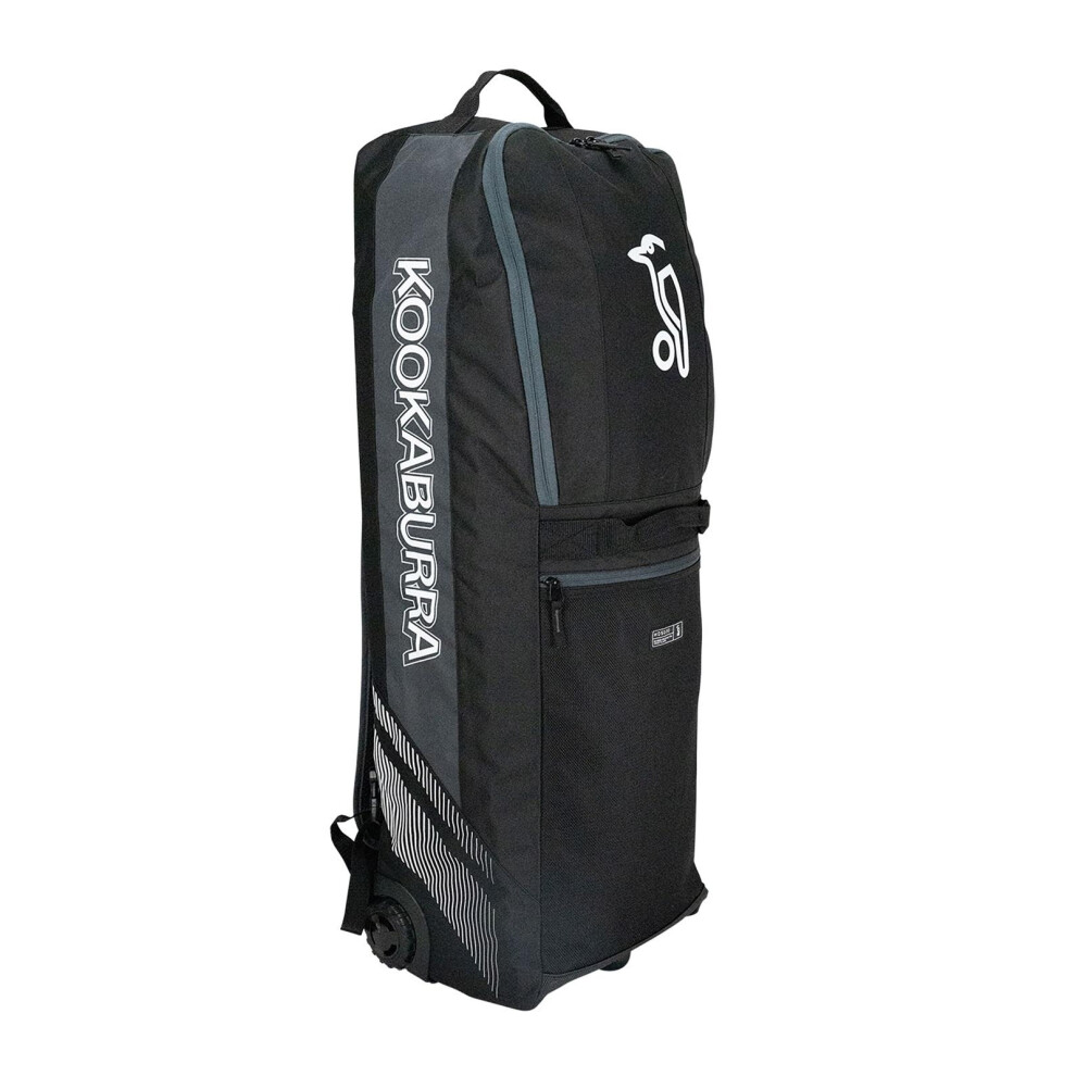 (One Size, Black/Grey) Kookaburra WD5000 Wheelie Duffle Bag