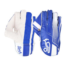 (185mm, Blue/White) Kookaburra Childrens/Kids 2025 SC 4.1 Wicket Keeper Gloves