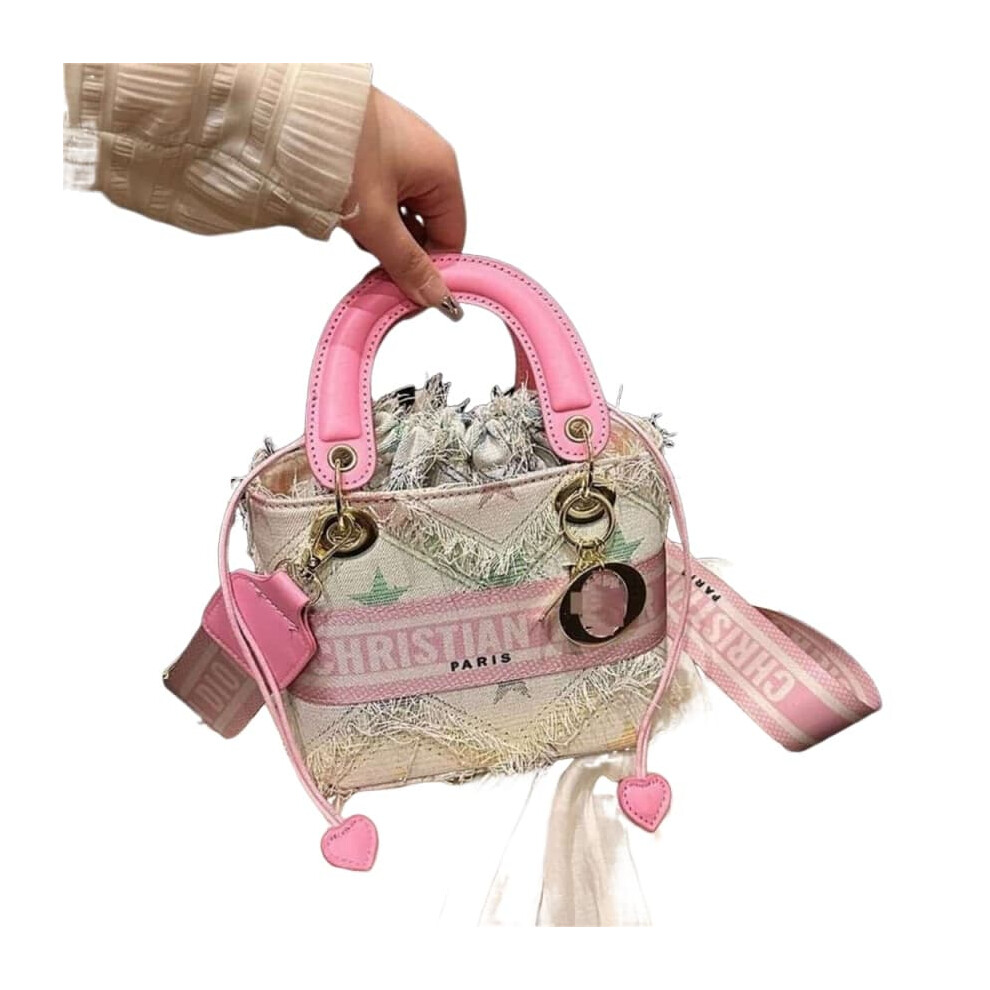 New Women's (???) Embroidered Handbag Blue