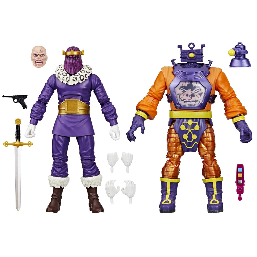 Marvel Legends Series Baron Zemo and Arnim Zola Captain America Villains Comics Collectible 6-Inch Action Figures Amazon Exclusive