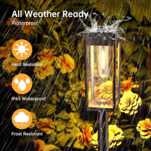 (Square tungsten wire lawn light) Solar Energy Tungsten Wire Lawn Lamp Outdoor Courtyard Floor Lamp Lawn Lamp Garden Lamp Rainproof