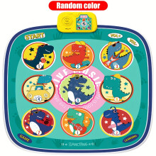 (Green) Interactive Dance Mat for Kids - 5 Game Modes Musical Playmat with Lights