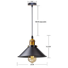 (1pc Black, NO Bulb) Vintage LED Iron Lampshade Retro Chandeliers Russia Pendant Lights