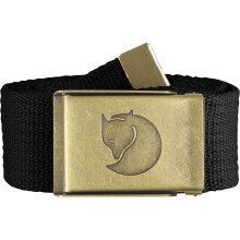 Fjallraven Canvas-Messinggrtel 4 cm Schwarz