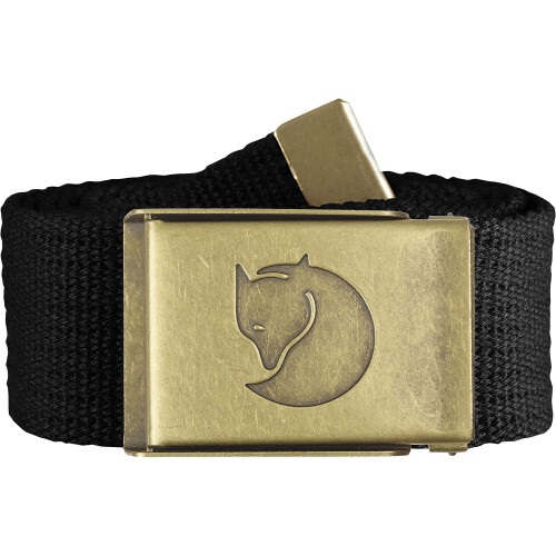 Fjällräven Fjallraven Canvas-Messinggrtel 4 cm  Schwarz