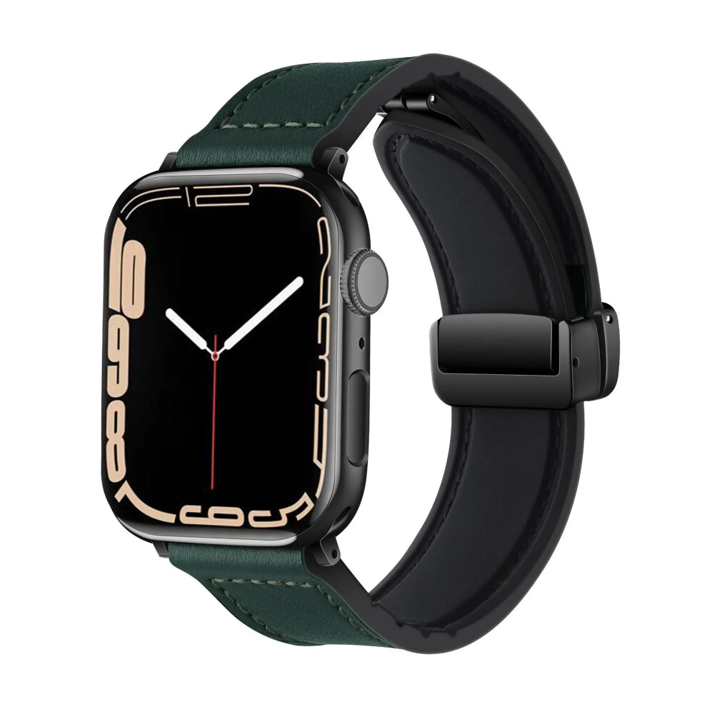(Armygreen, 38Mm 40Mm 41Mm) Strap For Apple Watch Band 45Mm 44Mm 40Mm 42 41Mm 49Mm Leather 875756369264