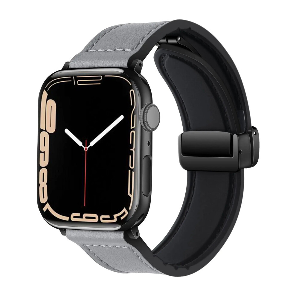 (, 42Mm 44Mm 45Mm 49Mm) Strap For Apple Watch Band 45Mm 44Mm 40Mm 42 41Mm 49Mm Leather Grey 7500367683302