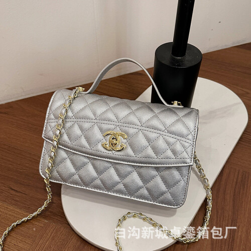 (Silver) Women's one-shoulder crossbody bag