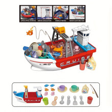 (?Red?) Youngsters's Water Play Fishing Boat Kitchen Washing Pool Educational Toy for Boys and Girls
