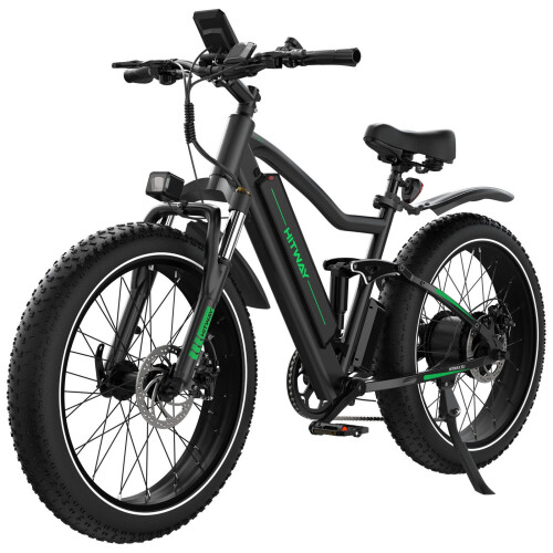 (A) HITWAY Electric Bike 26 * 4.0 Electric Bicycle Commute E-bikes 55-80km