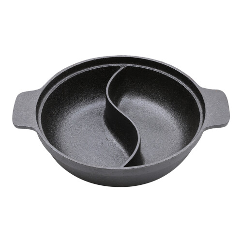 Garden Sanctuary 2 Compartment Cast Iron Hot Pot 1